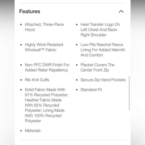 The North Face Shelbe Raschel Parka Long Jacket Full Zip Fleece Lined White L - Picture 8 of 14